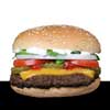 Hamburger di bovino e patatine